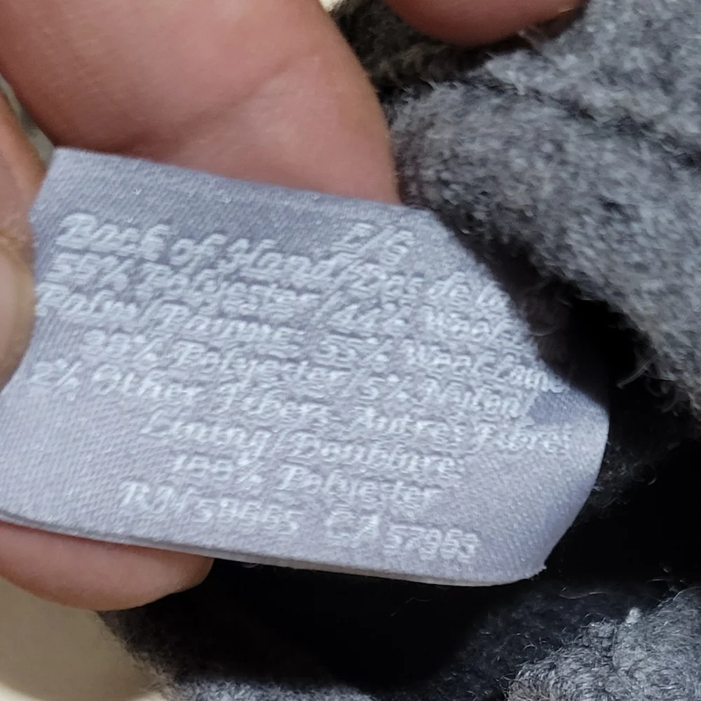 Nordstrom Marled Grey Wool Blend Touch Screen Gloves Women's Large